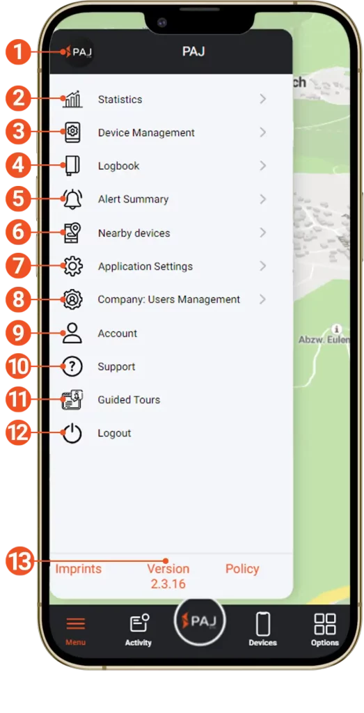 PAJ-GPS FINDER Portal